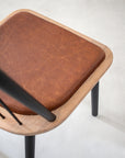 Fluted Chair - Leather Seat