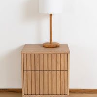 Strata Wooden Bedside Lamp - Pedersen + Lennard