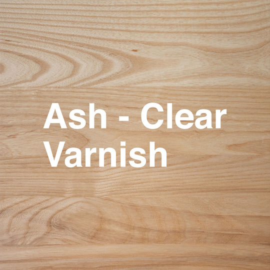 ash + clear varnish