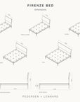 Firenze Bed - Three Quarter