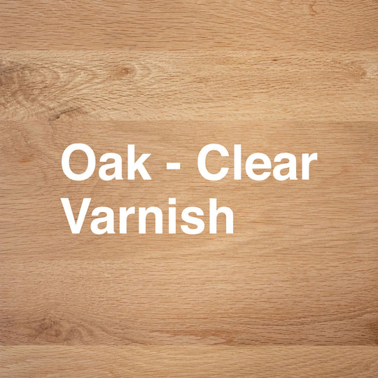 oak + clear varnish