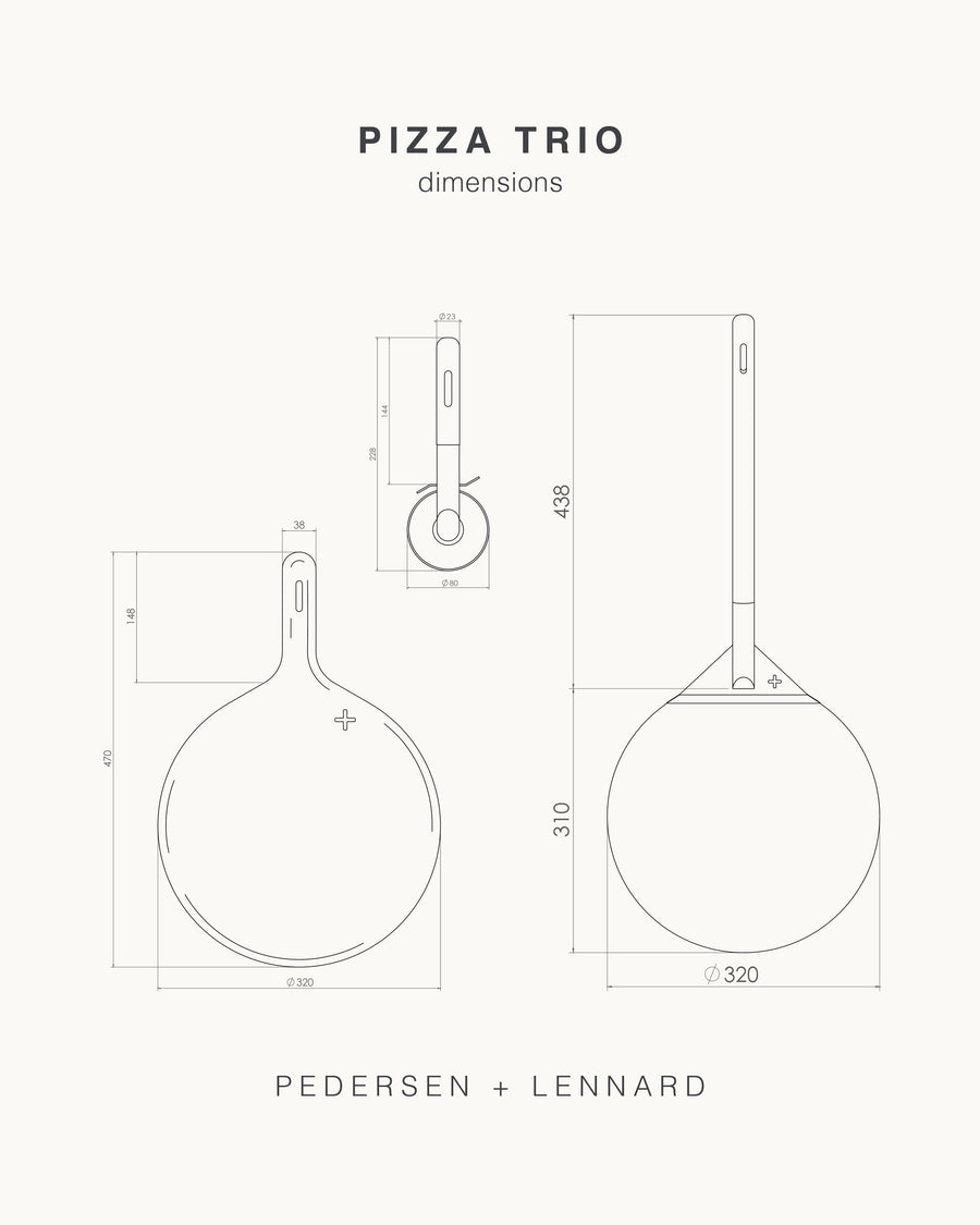 The Trio - essential pizza making set
