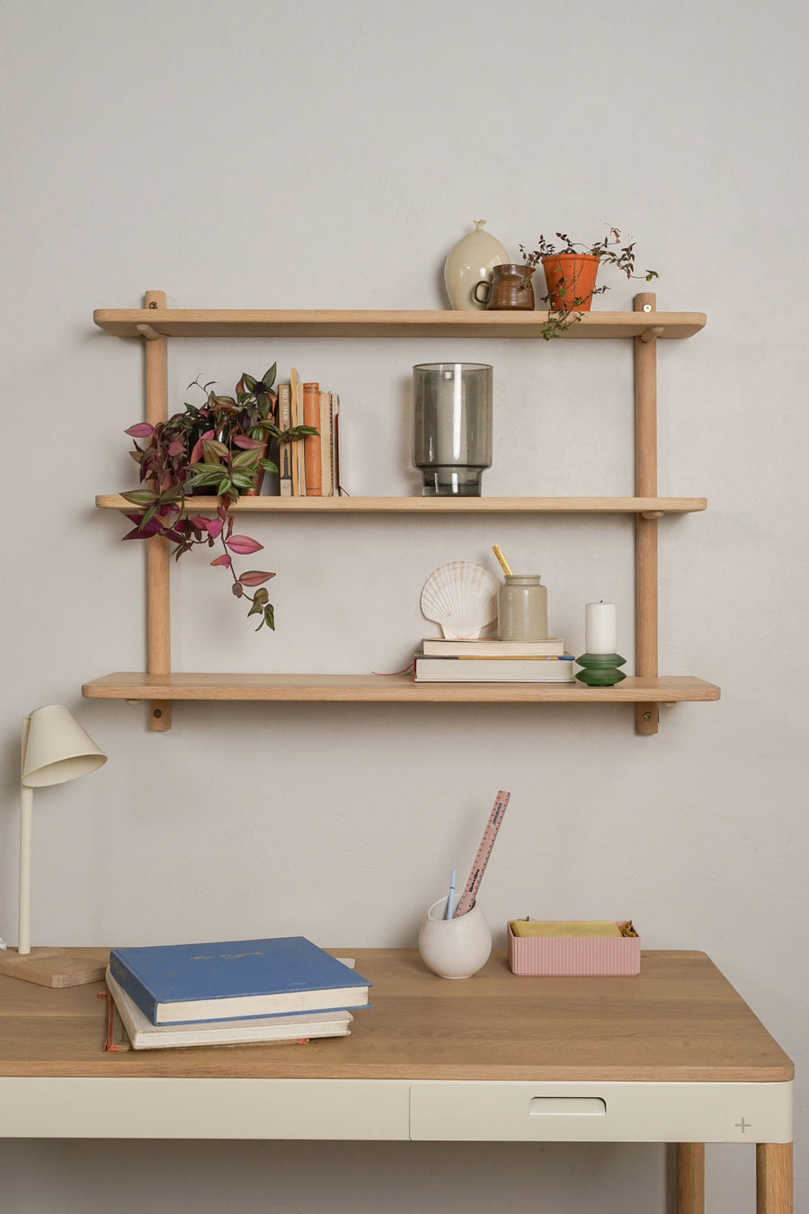 Wooden wall-mounted shelving - Pedersen + Lennard  - Wooden Shelves
