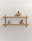 Escarpment wooden wall-mounted shelf- Pedersen + Lennard - Wooden Shelves