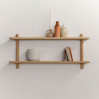 Escarpment wooden wall-mounted shelf- Pedersen + Lennard  - Wooden Shelves