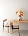 wooden chair - wooden table - Perdersen and Lennard