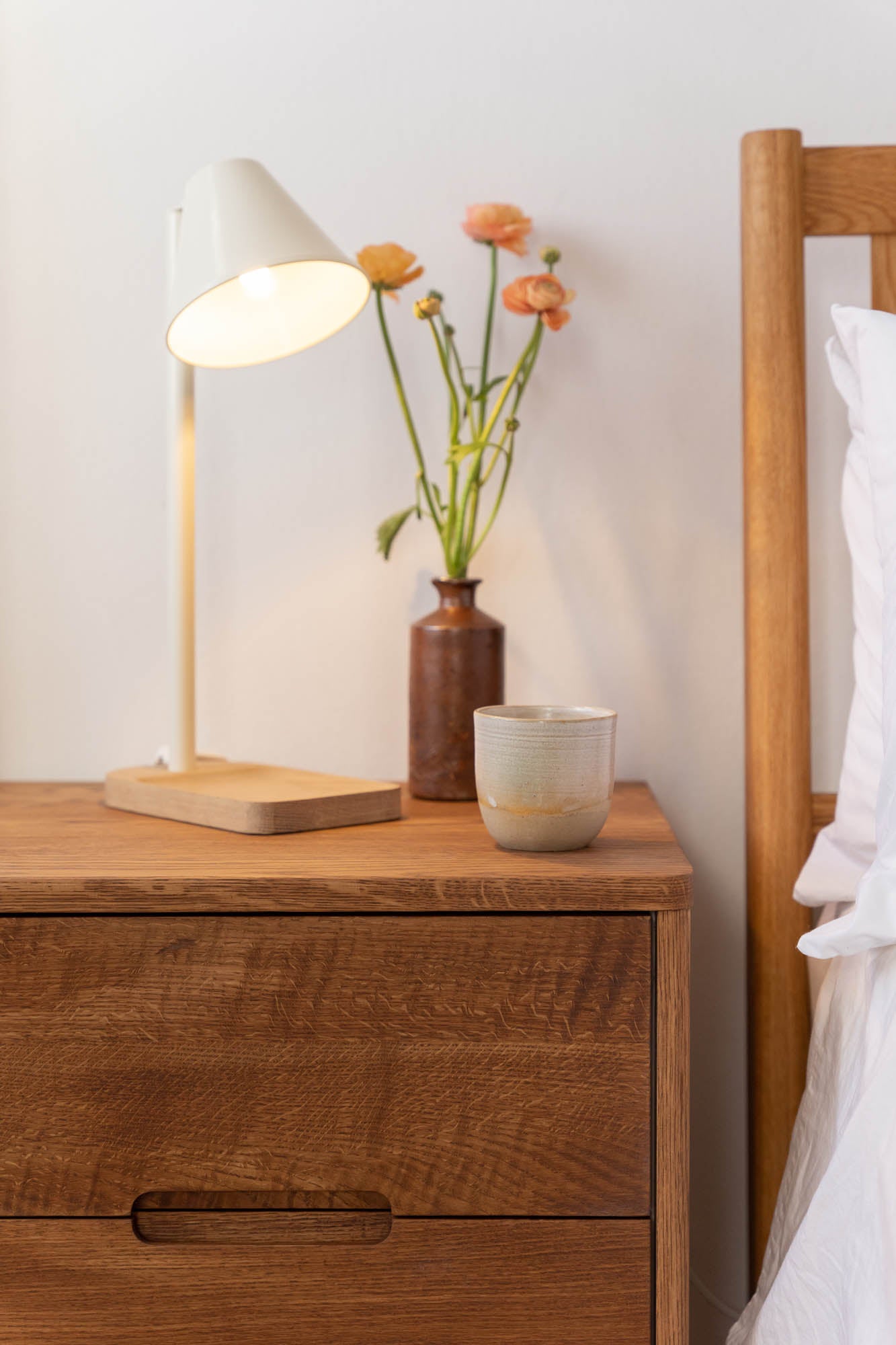 Luxury Solid Wood Bedside Table - Pedersen + Lennard