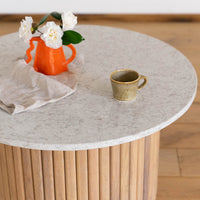 Mason Stone Coffee Table - Atlantic Grey Quartz