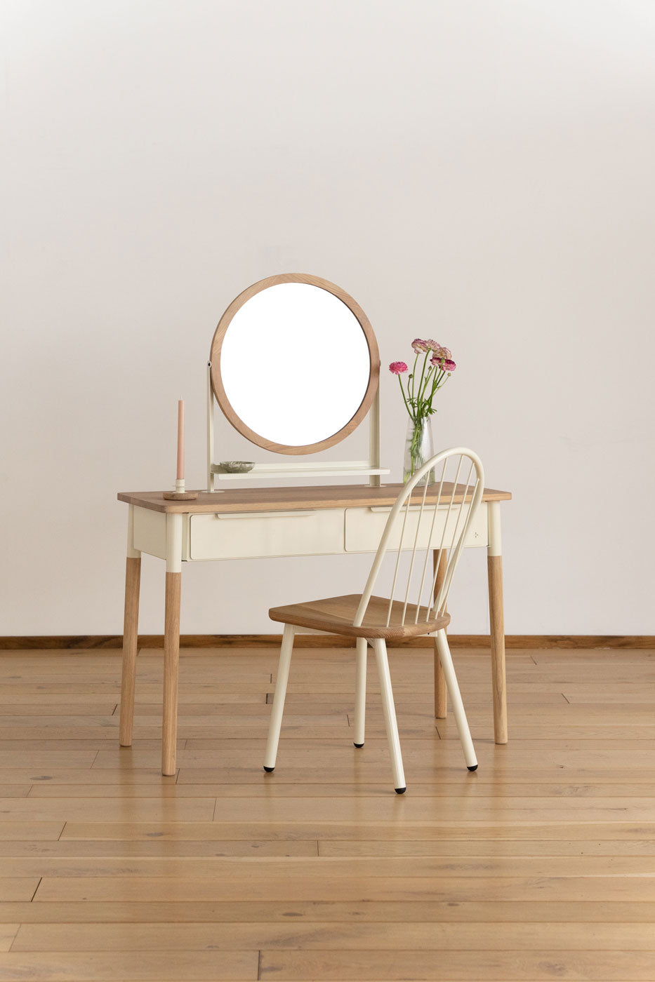 Oak dressing table online chair