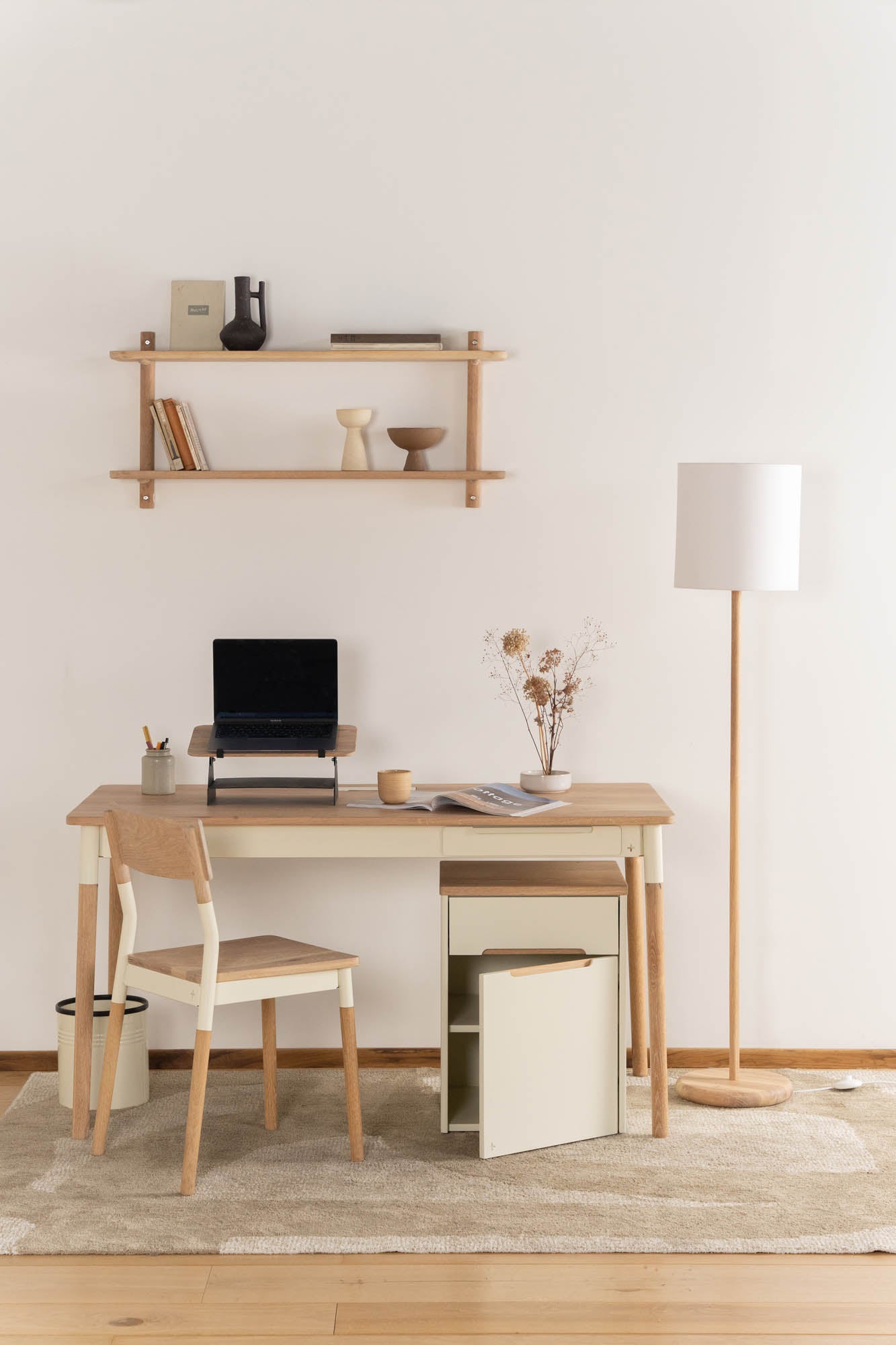 1887 Under Desk Wooden Cabinet - Pedersen + Lennard