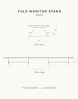 Fold Desktop Monitor Stand - Double - In Stock