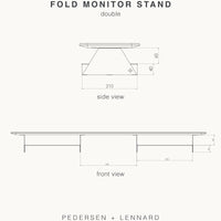 Fold Desktop Monitor Stand - Pedersen + Lennard