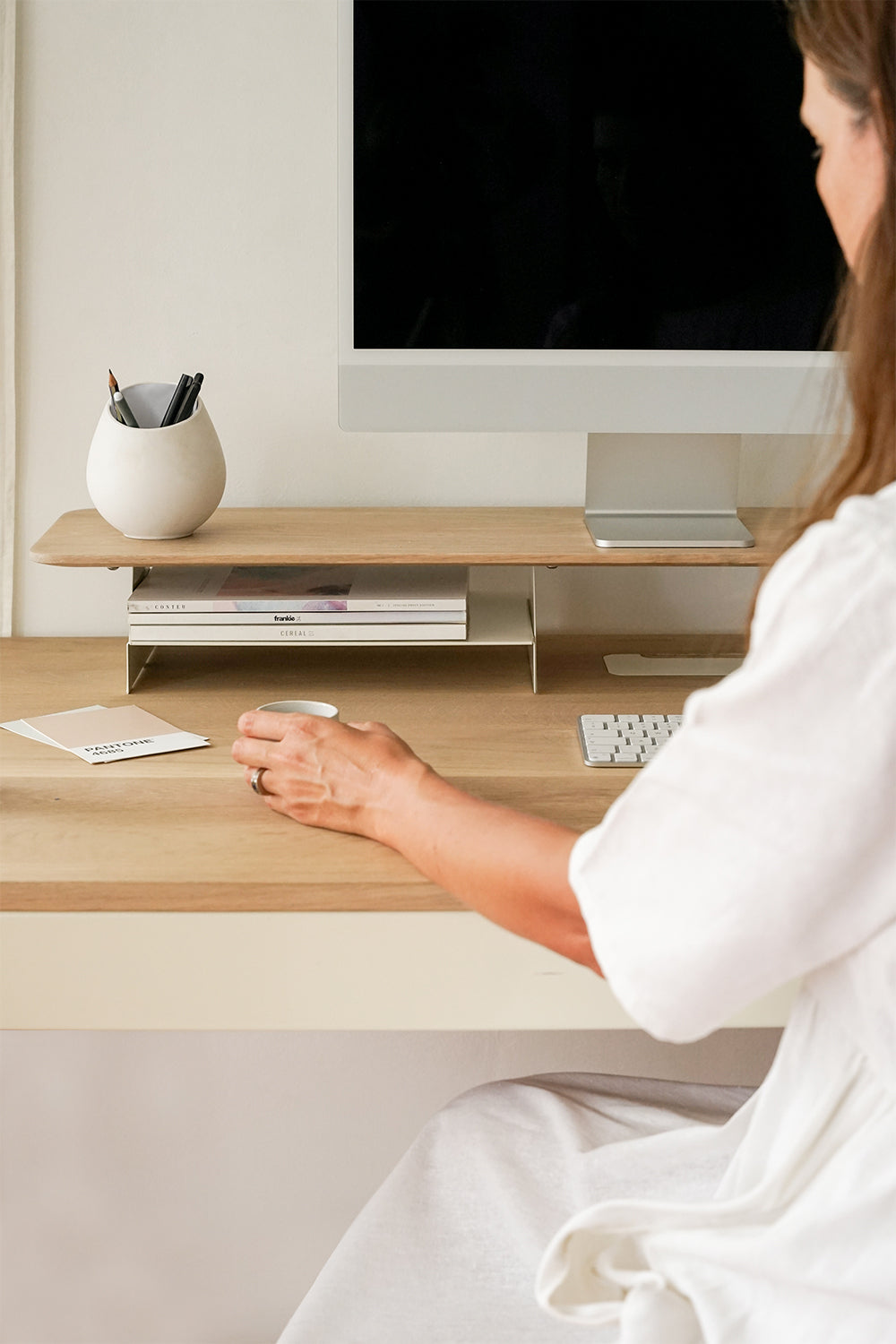 Wooden Desktop Monitor Stand - Pedersen + Lennard