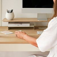 Wooden Desktop Monitor Stand - Pedersen + Lennard