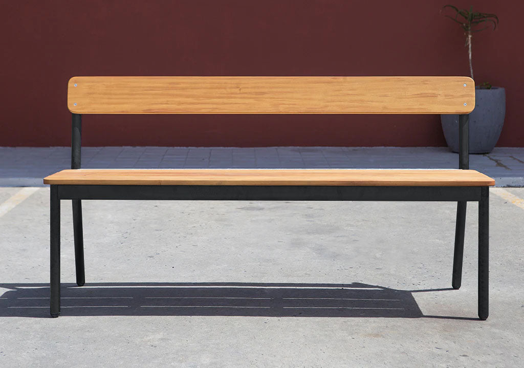 KPA Outdoor Backed Bench