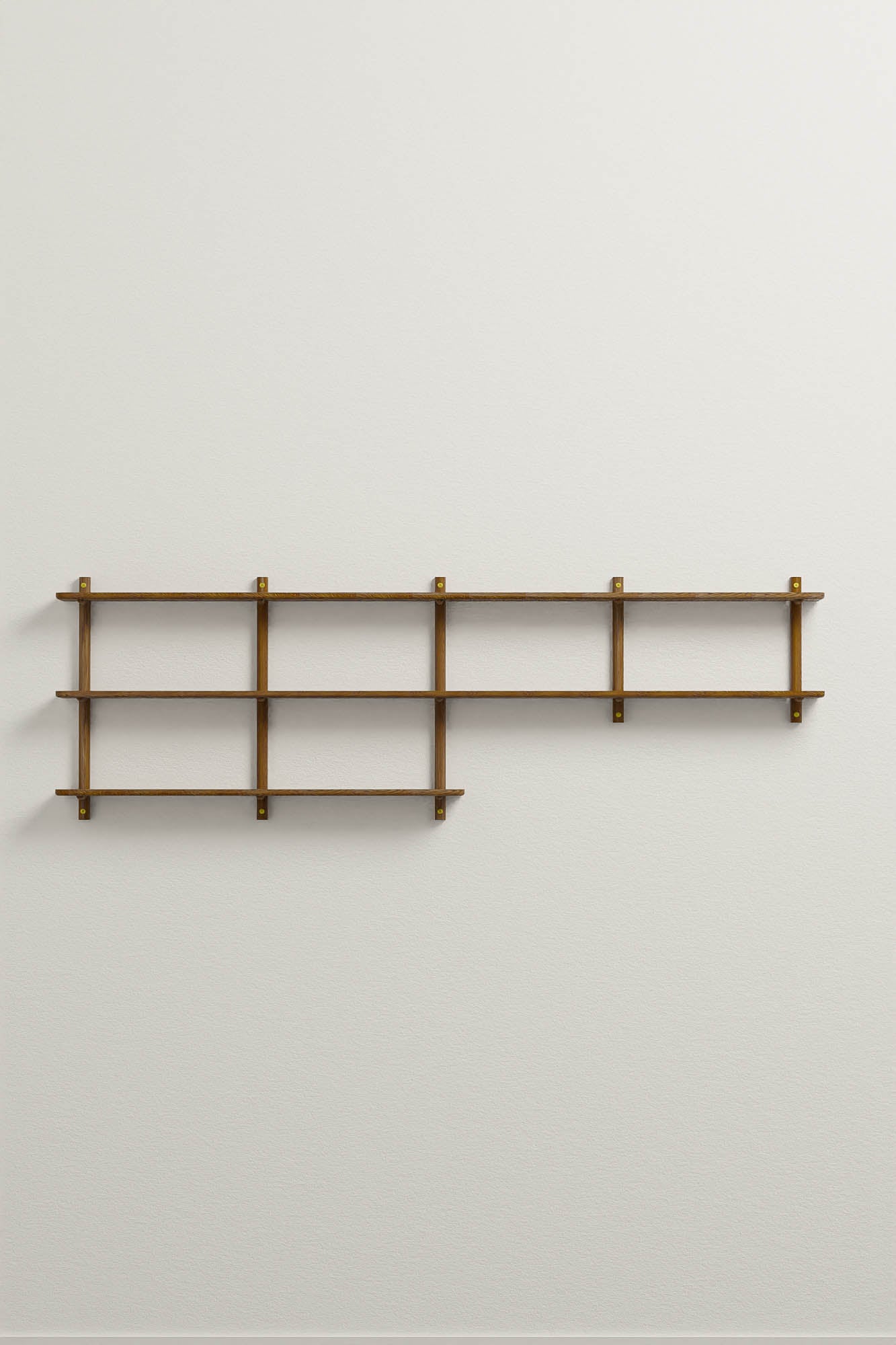 Solid Oak Wall Shelving | Two Tier | Lounge Display - Pedersen +