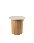 Mason Stone Side Table - Storm Quartz