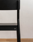 Firenze Black Wooden Dining Chair - Pedersen + Lennard