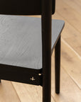 Firenze Black Wooden Dining Chair - Pedersen + Lennard