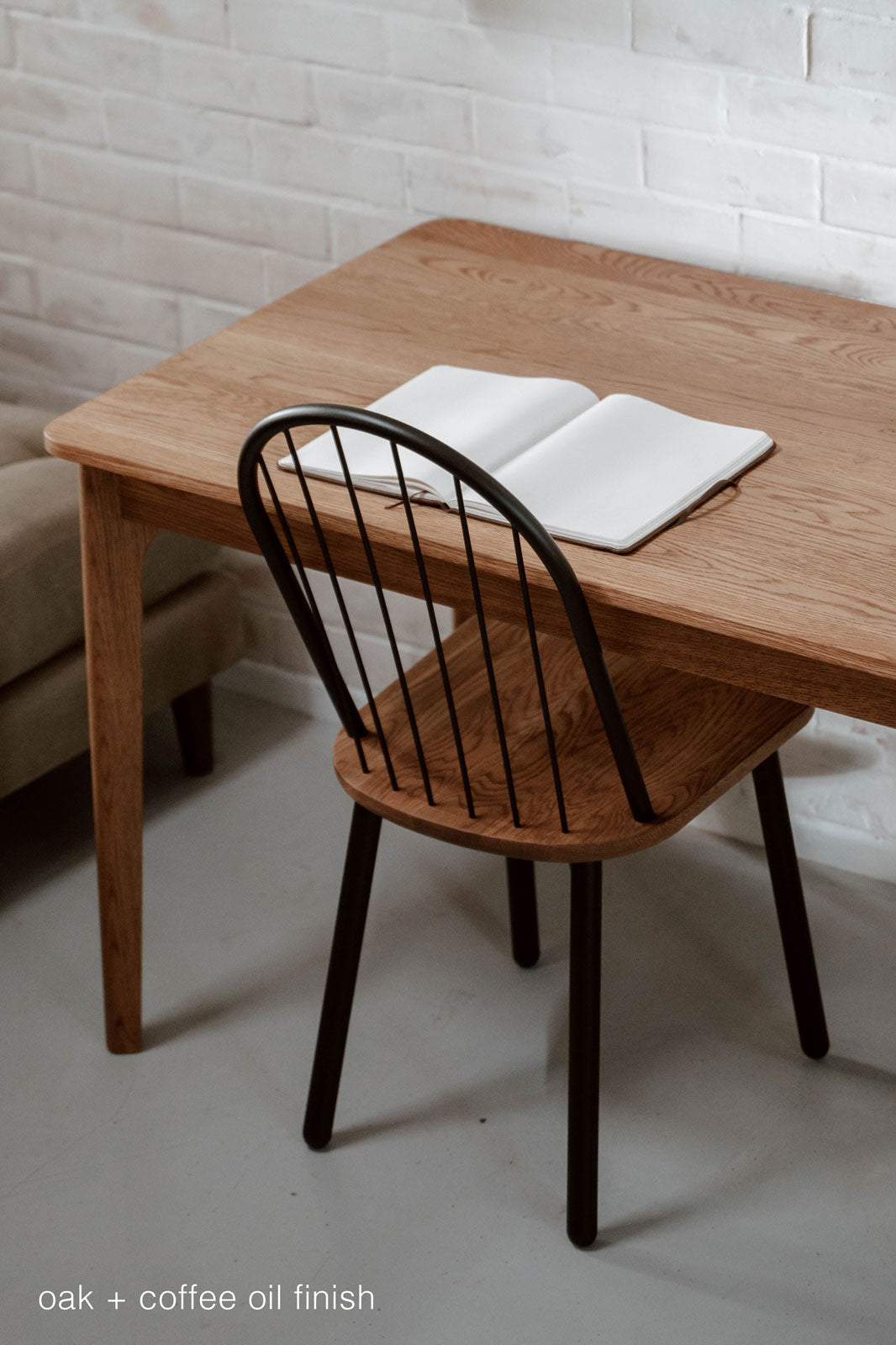 Fluted wooden dining chair - Pedersen + Lennard