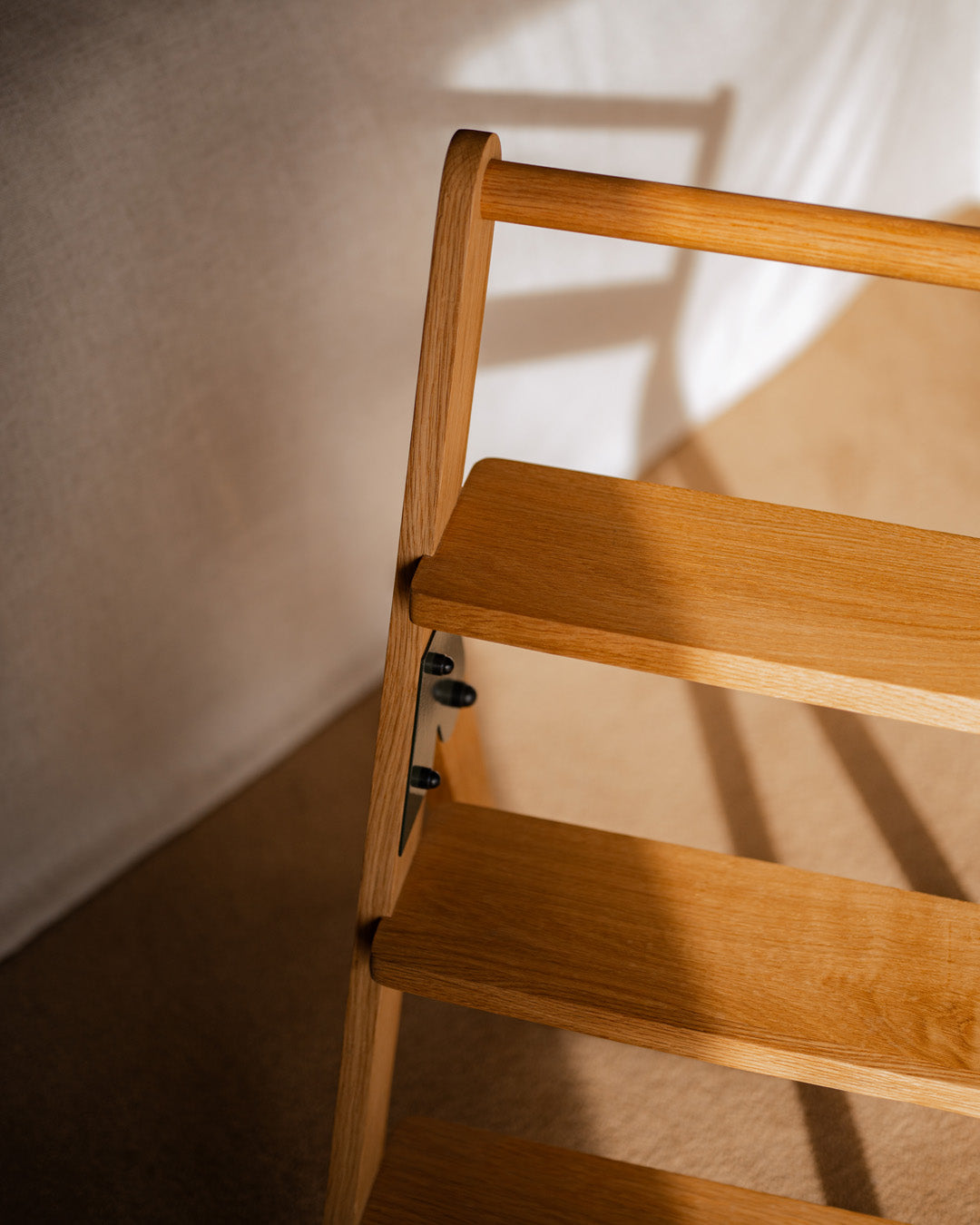Premium Designer Solid Wood & Steel Step Ladder - Pedersen + Lennard