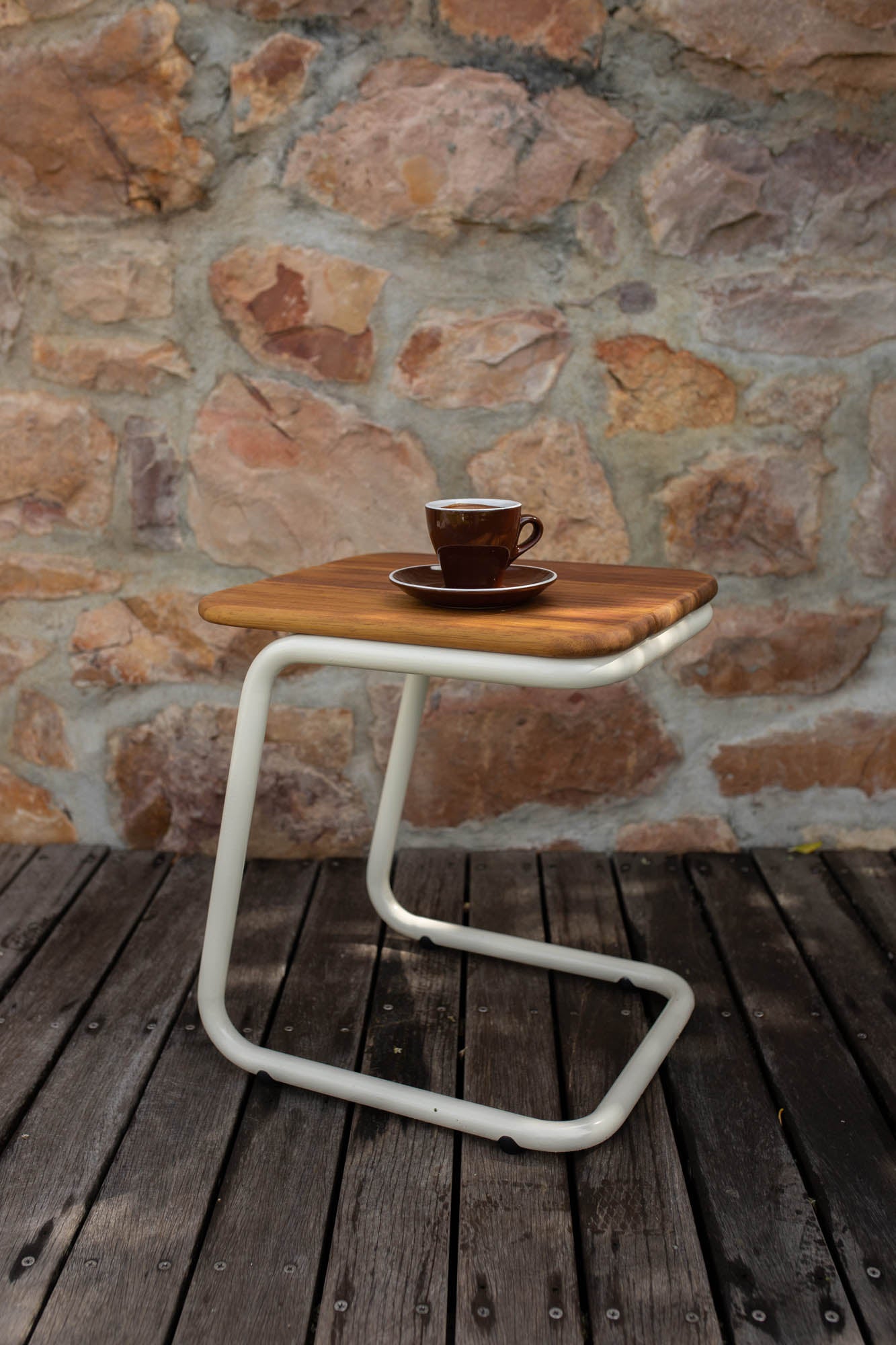 Osaka Outdoor Wooden Side Table - Pedersen + Lennard