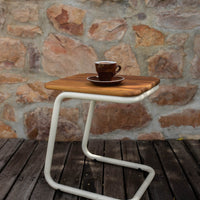 Osaka Outdoor Wooden Side Table - Pedersen + Lennard