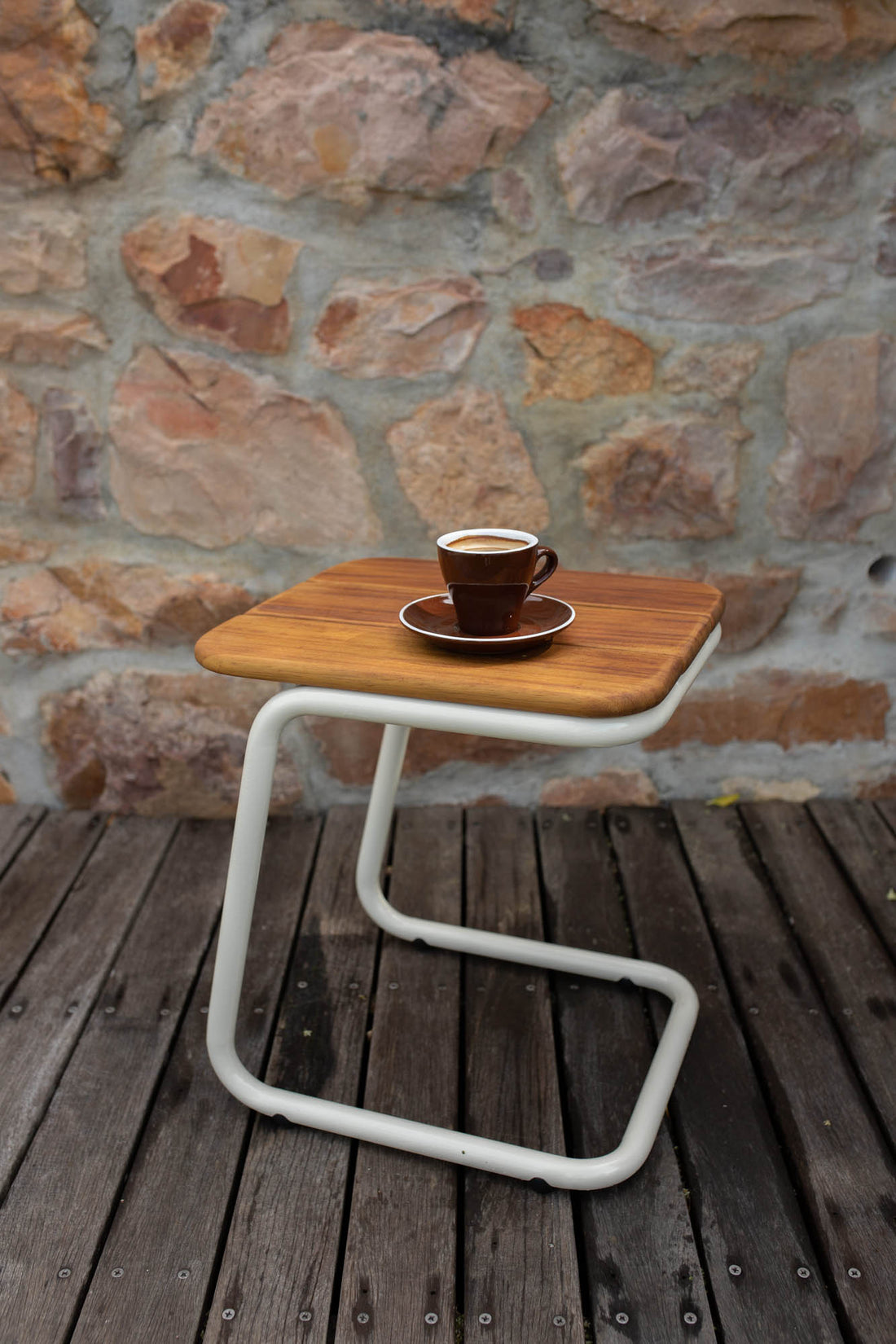 Osaka Outdoor Wooden Side Table - Pedersen + Lennard