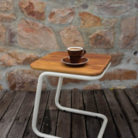 Osaka Outdoor Wooden Side Table - Pedersen + Lennard