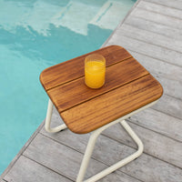 Osaka Outdoor Wooden Side Table - Pedersen + Lennard