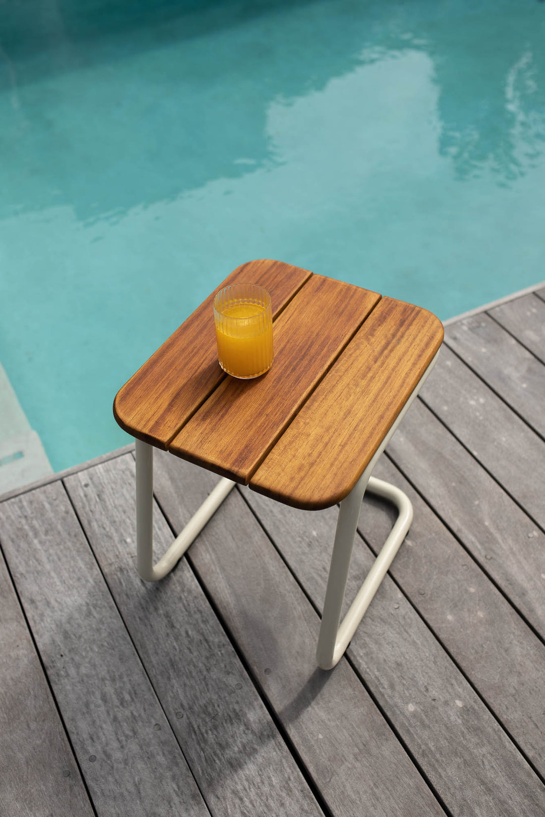 Osaka Outdoor Wooden Side Table - Pedersen + Lennard