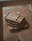 Strata Round Wooden Tray - Pedersen + Lennard