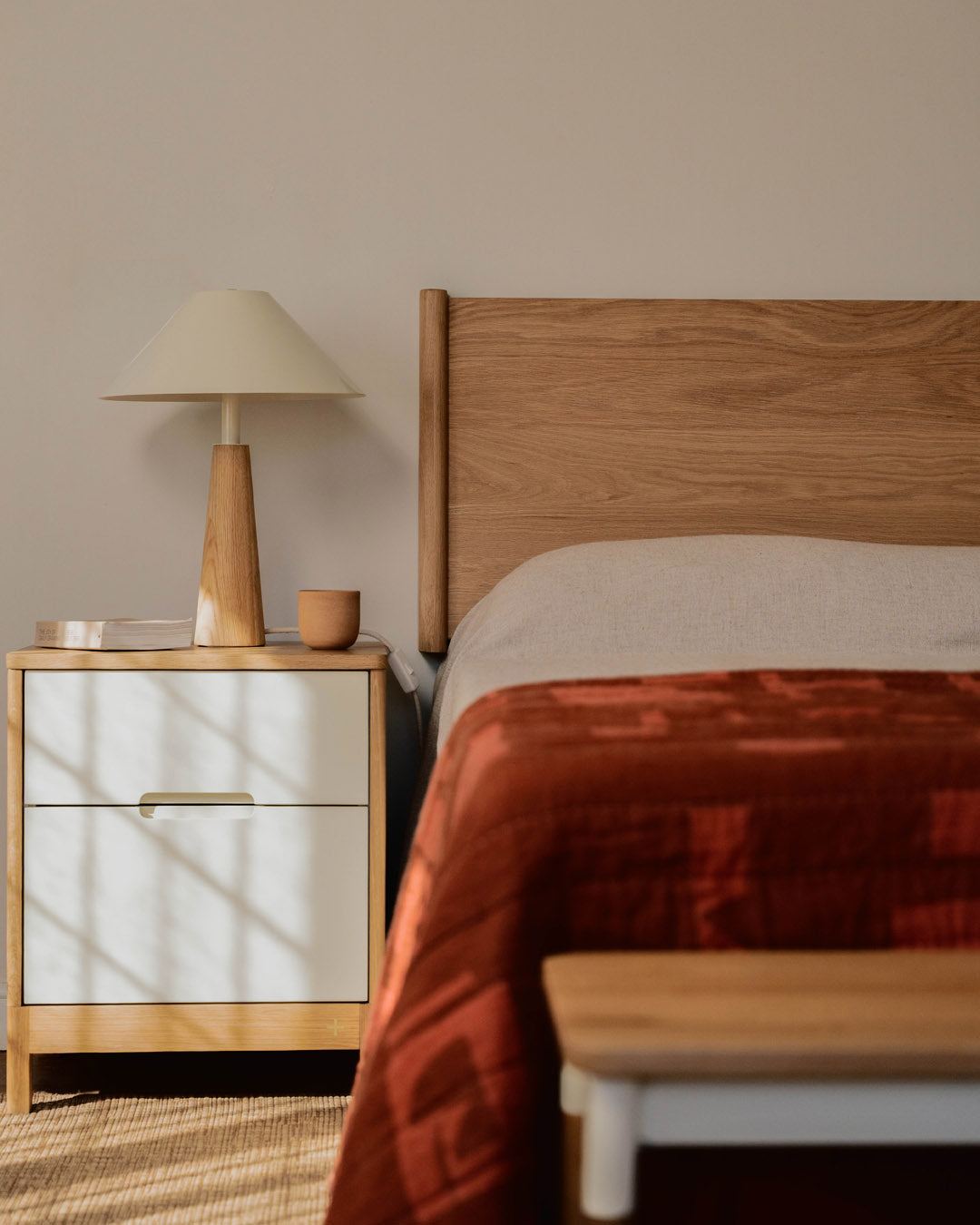 Wood Bedside Table | Shop a Variety of Colours - Pedersen + Lennard