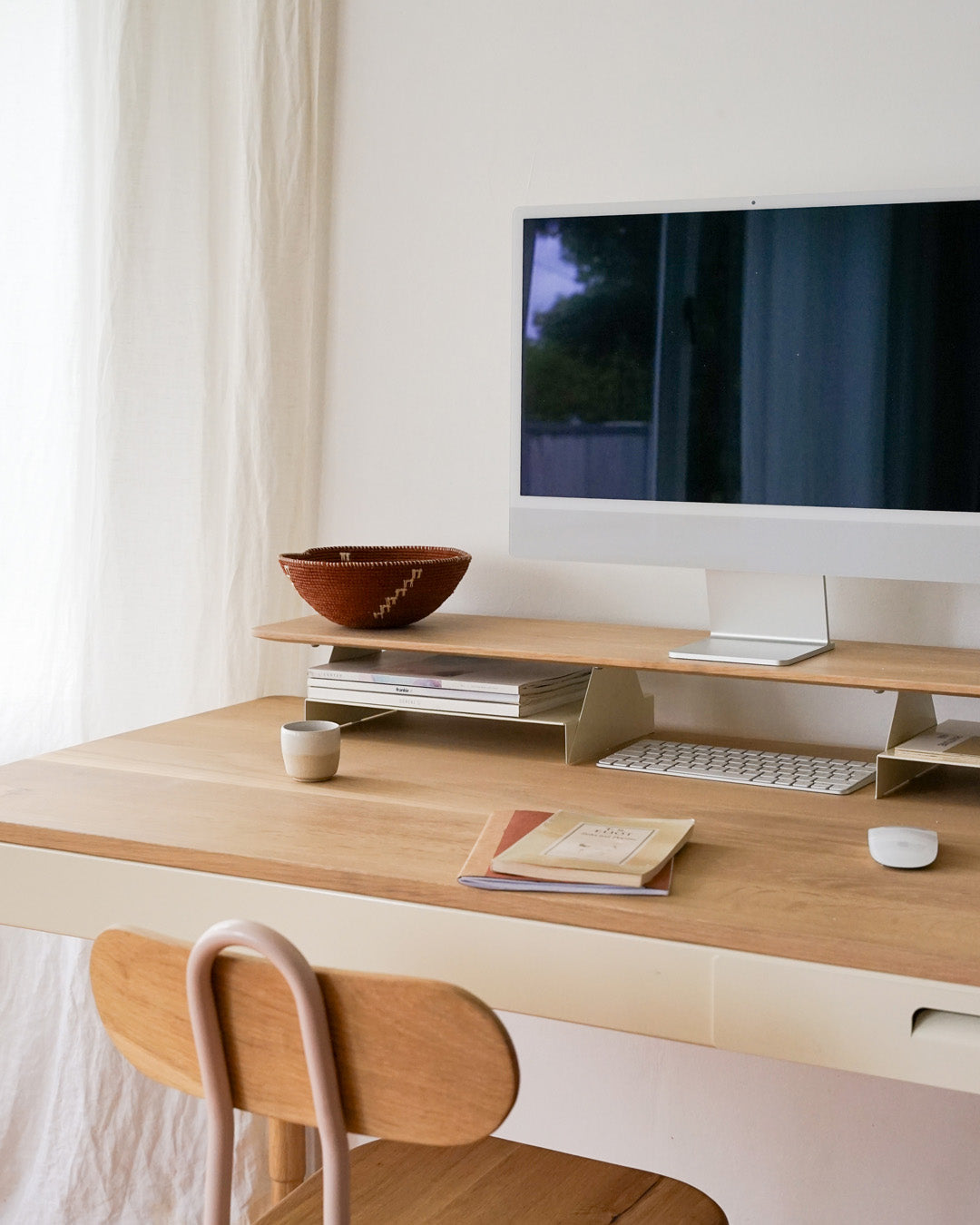 Fold Desktop Monitor Stand - Double