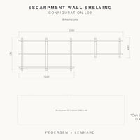Escarpment Wooden Wall Shelving - Pedersen + Lennard