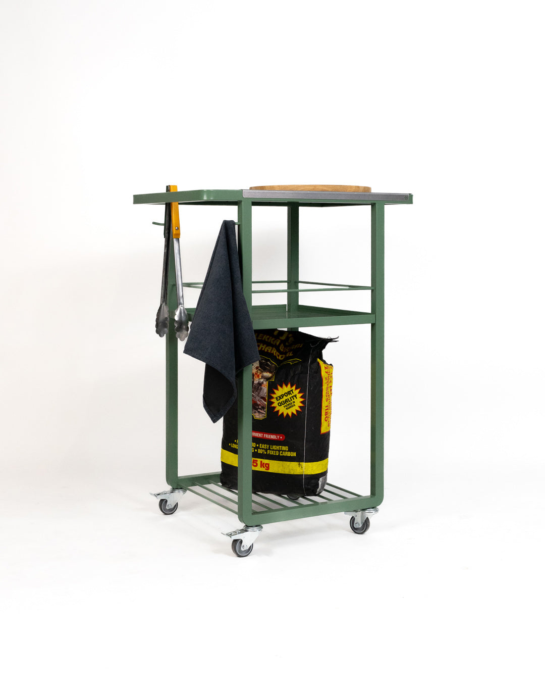 Outdoor Braai Trolly & Caddy | Sturdy Outdoor Storage for Braai