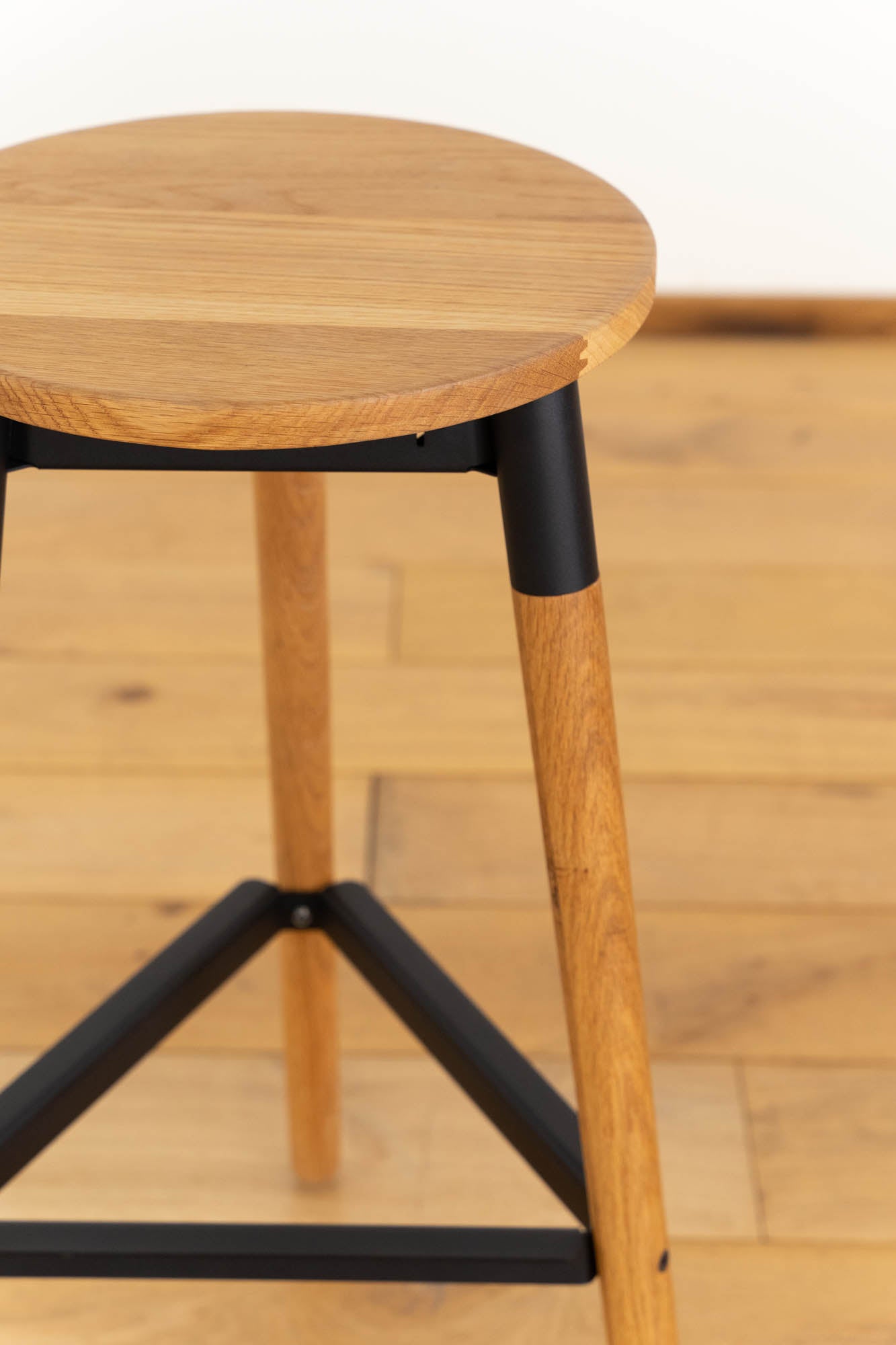 Firenze Round Wooden Barstool - Pedersen + Lennard