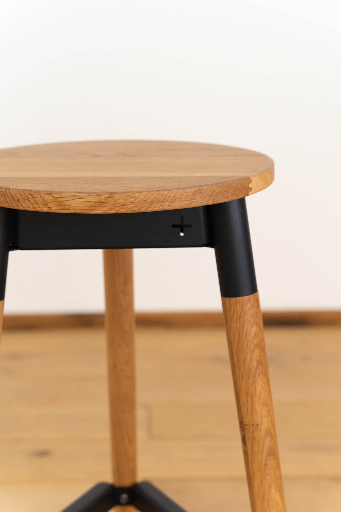 Firenze Round Wooden Barstool - Pedersen + Lennard