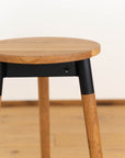 Firenze Round Wooden Barstool - Pedersen + Lennard