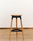 Firenze Round Wooden Barstool - Pedersen + Lennard