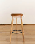 Huguenot Wooden Barstool - Pedersen + Lennard