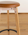 Huguenot Wooden Barstool - Pedersen + Lennard