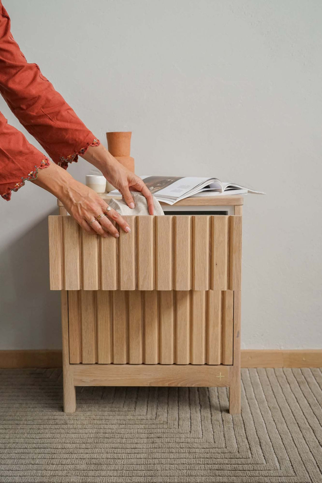 Mason Wooden Bedside Table - Pedersen + Lennard