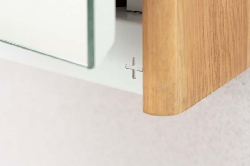 Bathroom Mirror Cabinet detail by Pedersen + Lennard