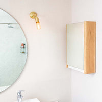 Bathroom Mirror Cabinet by Pedersen + Lennard with neutral aesthetic
