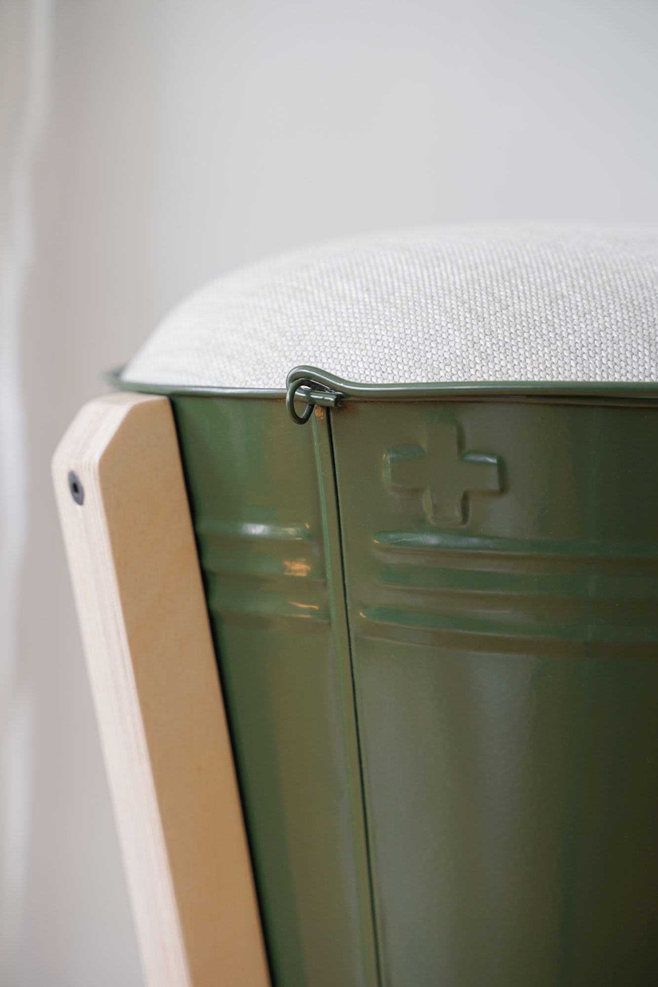 Bucket Stool in Olive Green - Pedersen + Lennard