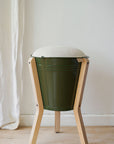 Bucket Stool in Olive Green - Pedersen + Lennard