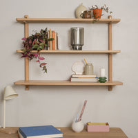 Wooden wall-mounted shelving - Pedersen + Lennard  - Wooden Shelves