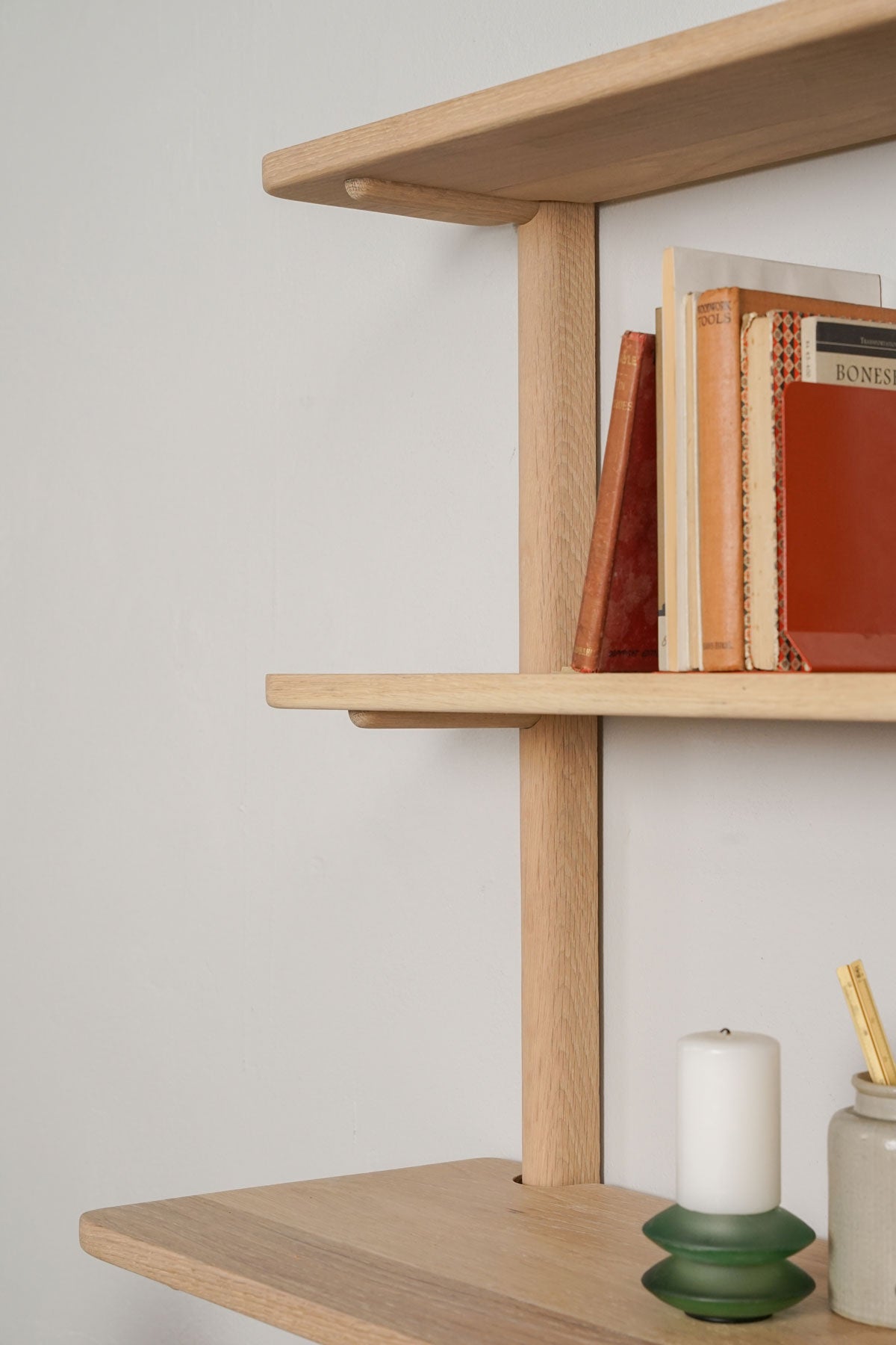 Wooden Shelves - Escarpment wooden wall-mounted shelving - Pedersen + Lennard