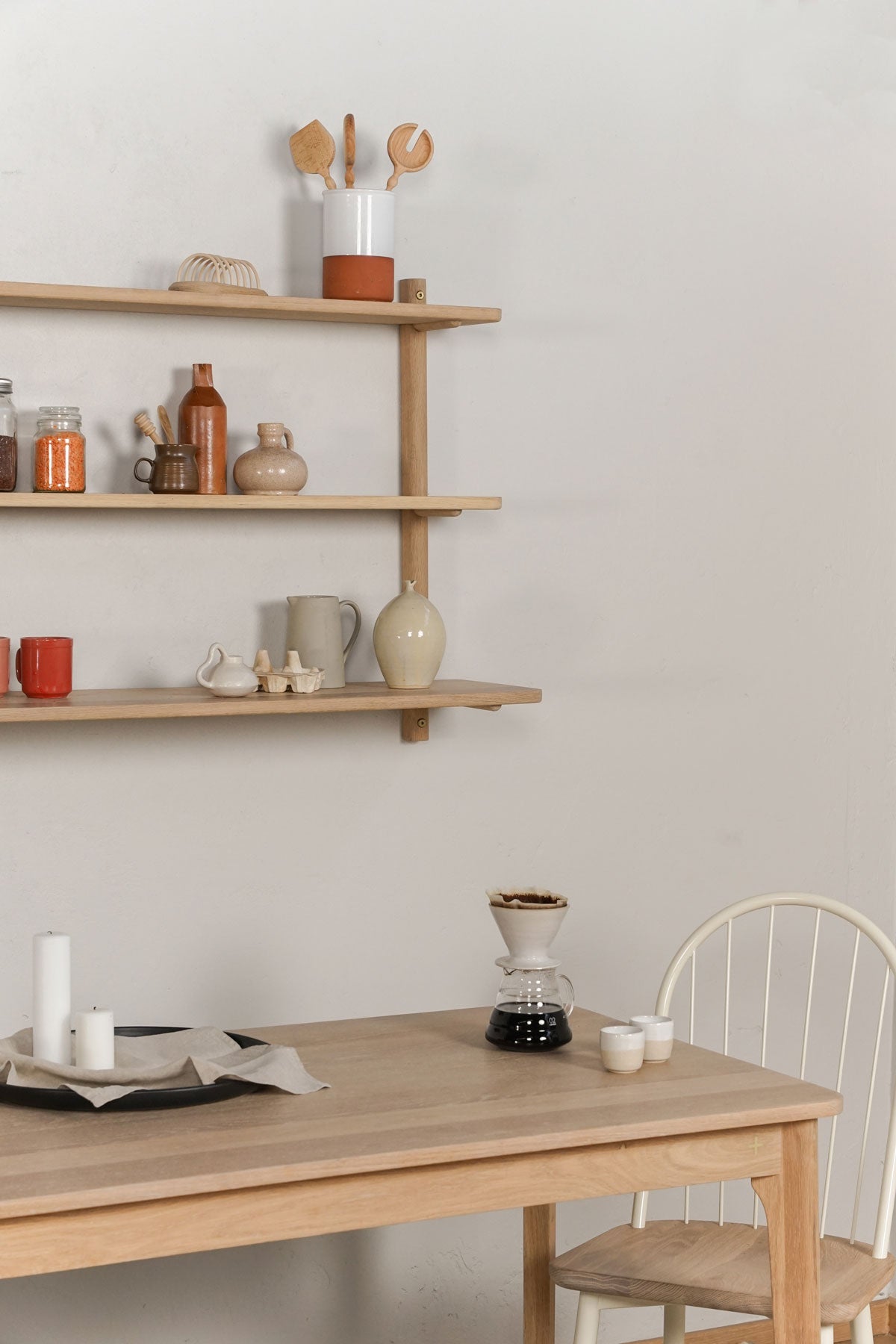 Wooden Shelves - Escarpment wooden wall-mounted shelving - Pedersen + Lennard